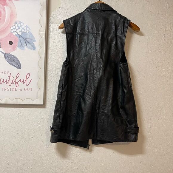 MinkPink vegan leather biker vest - Picture 7 of 8